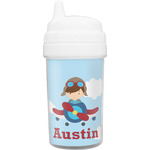 Airplane & Pilot Toddler Sippy Cup (Personalized)