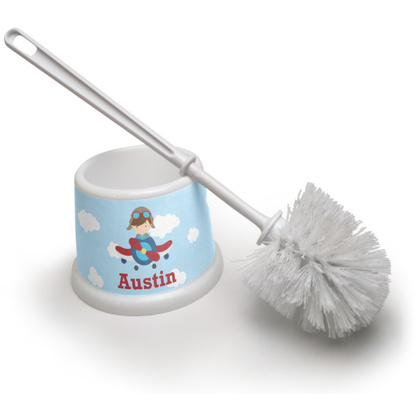 Custom Airplane & Pilot Toilet Brush (Personalized)