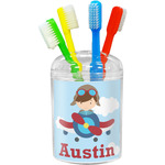 Airplane & Pilot Toothbrush Holder (Personalized)