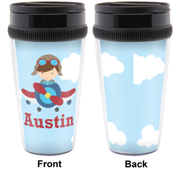 Airplane & Pilot Travel Mug Approval (Personalized)