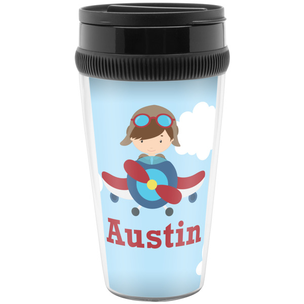 Airplane & Pilot Travel Mug (Personalized)