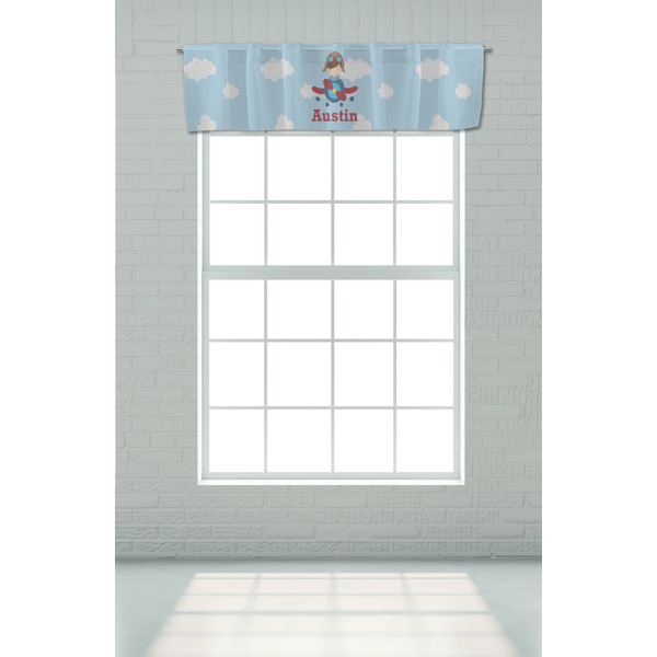 Airplane & Pilot Valance - On window