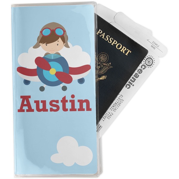 Custom Airplane & Pilot Travel Document Holder