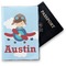 Airplane & Pilot Vinyl Passport Holder (Personalized)