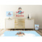 Airplane & Pilot Wall Graphic Decal Wooden Desk