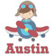 Airplane & Pilot Graphic Decal - Medium (Personalized)