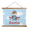 Airplane & Pilot Wall Hanging Tapestry - Landscape - MAIN