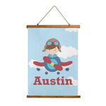 Airplane & Pilot Wall Hanging Tapestry - Tall (Personalized)