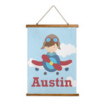 Airplane & Pilot Wall Hanging Tapestry - Tall (Personalized)