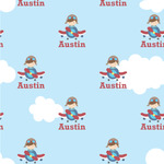 Airplane & Pilot Wallpaper & Surface Covering (Water Activated 24"x 24" Sample)