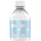 Airplane & Pilot Water Bottle Label - Back View