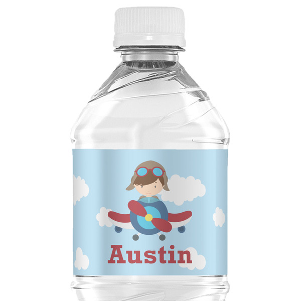Custom Airplane & Pilot Water Bottle Labels - Custom Sized (Personalized)