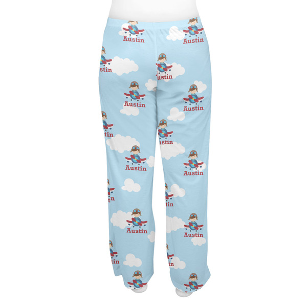 Airplane & Pilot Women's Pj on model - Back