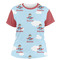 Airplane & Pilot Women's Crew T-Shirt - 2X Large (Personalized)