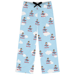 Airplane & Pilot Womens Pajama Pants (Personalized)