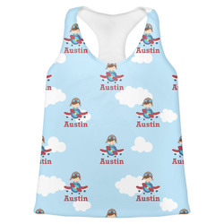 Airplane & Pilot Womens Racerback Tank Top (Personalized)