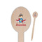 Airplane & Pilot Oval Wooden Food Picks (Personalized)