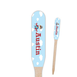 Airplane & Pilot Paddle Wooden Food Picks (Personalized)