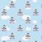 Airplane & Pilot Wrapping Paper Square