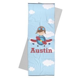 Airplane & Pilot Yoga Mat Towel (Personalized)