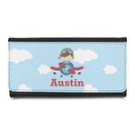 Airplane & Pilot Leatherette Ladies Wallet (Personalized)