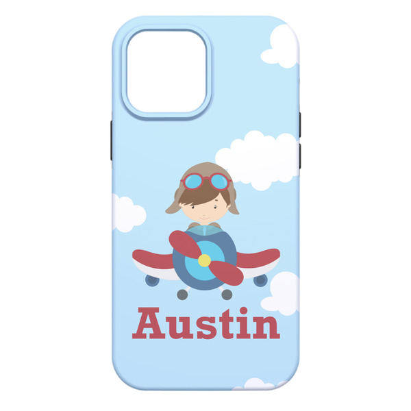 Airplane & Pilot iPhone 13 Pro Max Tough Case - Back