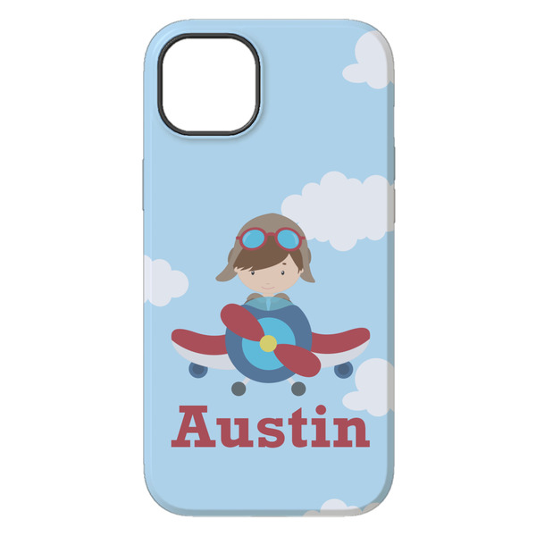 Airplane & Pilot iPhone 14 Pro Max Tough Case - Back