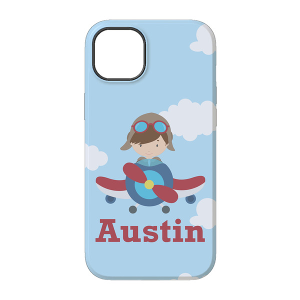 Airplane & Pilot iPhone 14 Tough Case - Back