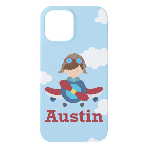 Airplane & Pilot iPhone 15 Plus Case - Back