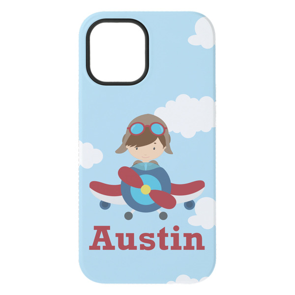 Airplane & Pilot iPhone 15 Pro Max Tough Case - Back