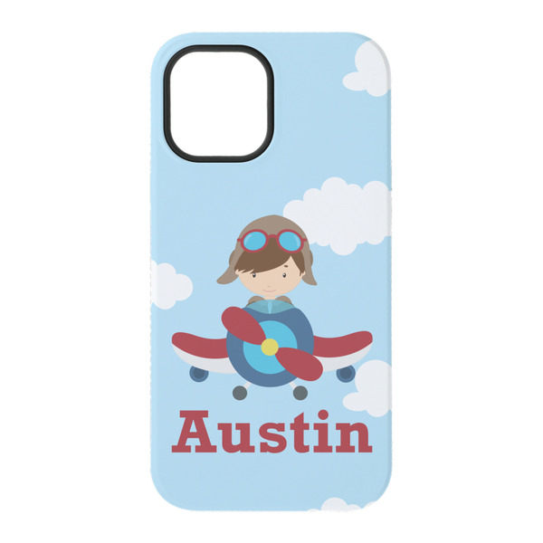 Airplane & Pilot iPhone 15 Pro Tough Case - Back