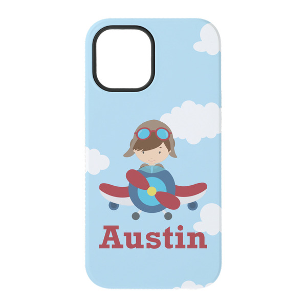 Airplane & Pilot iPhone 15 Tough Case - Back