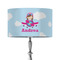 Airplane & Girl Pilot 12" Drum Lamp Shade - Fabric (Personalized)