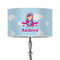 Airplane & Girl Pilot 12" Drum Lamp Shade - Poly-film (Personalized)