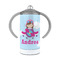Airplane & Girl Pilot 12 oz Stainless Steel Sippy Cups - FRONT