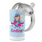 Airplane & Girl Pilot 12 oz Stainless Steel Sippy Cups - Top Off