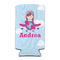 Airplane & Girl Pilot Can Cooler (tall 12 oz) (Personalized)