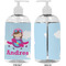 Airplane & Girl Pilot 16 oz Plastic Liquid Dispenser- Approval- White