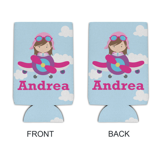 Airplane & Girl Pilot 16oz Can Sleeve - APPROVAL