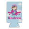 Airplane & Girl Pilot 16oz Can Sleeve - FRONT (flat)