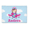 Airplane & Girl Pilot 2' x 3' Indoor Area Rug (Personalized)