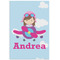 Airplane & Girl Pilot 24x36 - Matte Poster - Front View