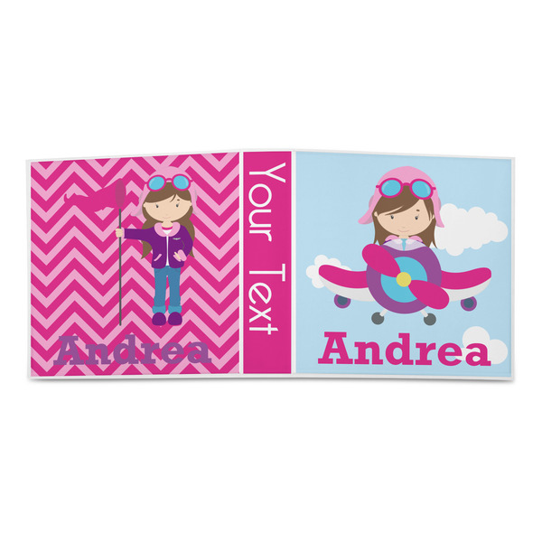 Airplane & Girl Pilot 3-Ring Binder Approval- 2in