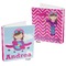Airplane & Girl Pilot 3-Ring Binder Front and Back