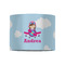 Airplane & Girl Pilot 8" Drum Lampshade - FRONT (Fabric)