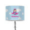 Airplane & Girl Pilot 8" Drum Lampshade - ON STAND (Poly Film)