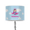 Airplane & Girl Pilot 8" Drum Lamp Shade - Poly-film (Personalized)