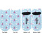 Airplane & Girl Pilot Adult Ankle Socks - Double Pair - Front and Back - Apvl