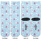 Airplane & Girl Pilot Adult Crew Socks - Double Pair - Front and Back - Apvl