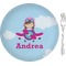 Airplane & Girl Pilot Appetizer / Dessert Plate